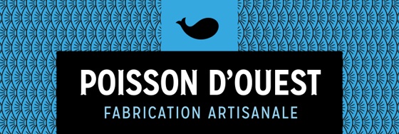 Logo poisson d'ouest - Conserverie - France - poisson rillettes saint jacques araignée mer tourteaux dorade rouget - Nouvelle Vague l'Epicerie de la Pêche à Bordeaux