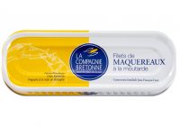 Filets de maquereaux à la moutarde - La Compagnie Bretonne du Poisson - Conserves de poissons et crustacés - Bretagne - Nouvelle Vague l'épicerie de la pêche à Bordeaux - France