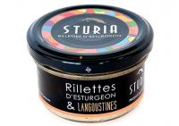 Rillettes d'esturgeon à la langoustine - Sturia - Nouvelle Vague l'épicerie de la pêche à Bordeaux depuis 2017