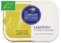Sardines Millésimées à l'huile d'olive bio - La Compagnie Bretonne du Poisson - Conserves de poissons et crustacés - Bretagne - Nouvelle Vague l'épicerie de la pêche à Bordeaux - France