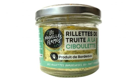 Rillettes de truite à la ciboulette - Les Nouvelles Fermes - Nouvelle Vague l'épicerie de la pêche à Bordeaux depuis 2017