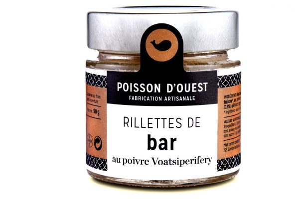 Rillettes de bar sauvage au poivre voatsiperifery - Poisson d'ouest - Nouvelle Vague l'épicerie fine de la pêche à Bordeaux depuis 2017