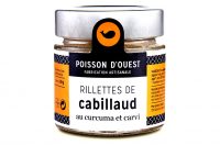 Rillettes de cabillaud au curcuma et carvi - Poisson d'ouest - Nouvelle Vague l'épicerie fine de la pêche à Bordeaux depuis 2017